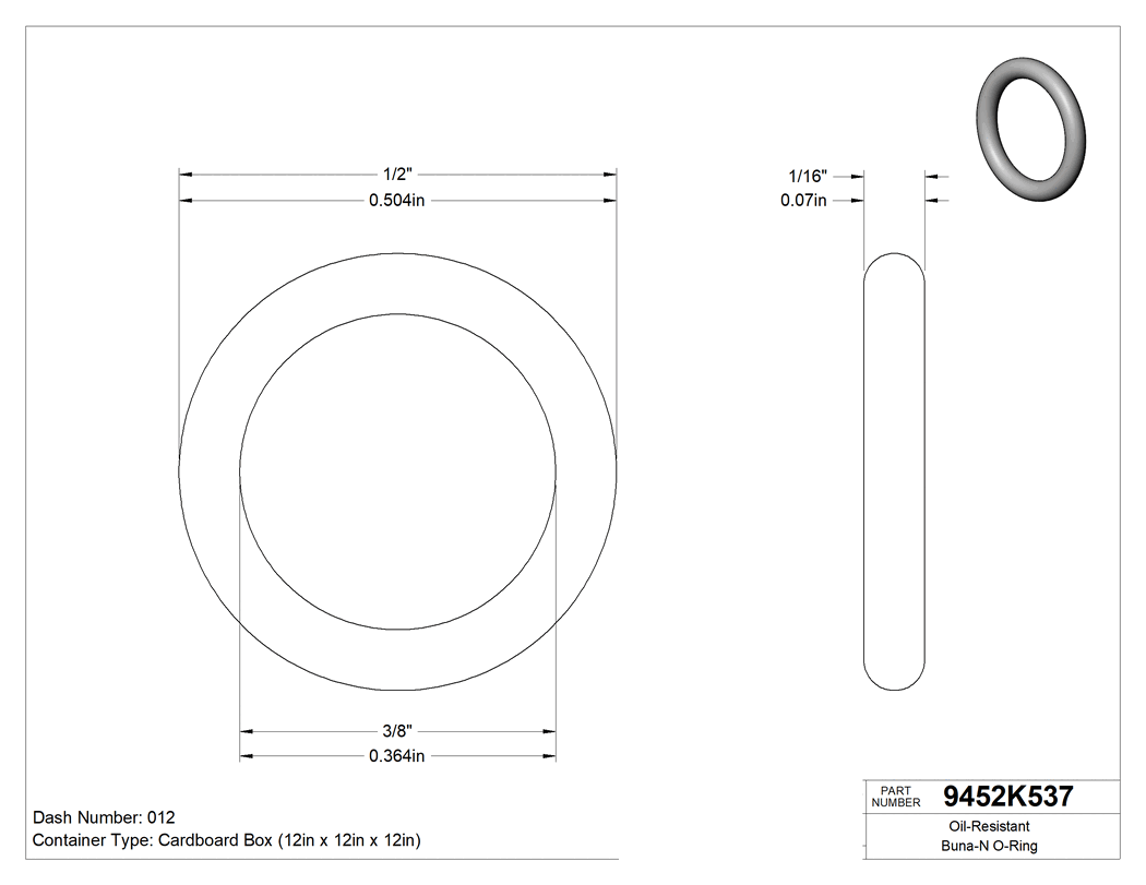 Technical drawing - 9452K537